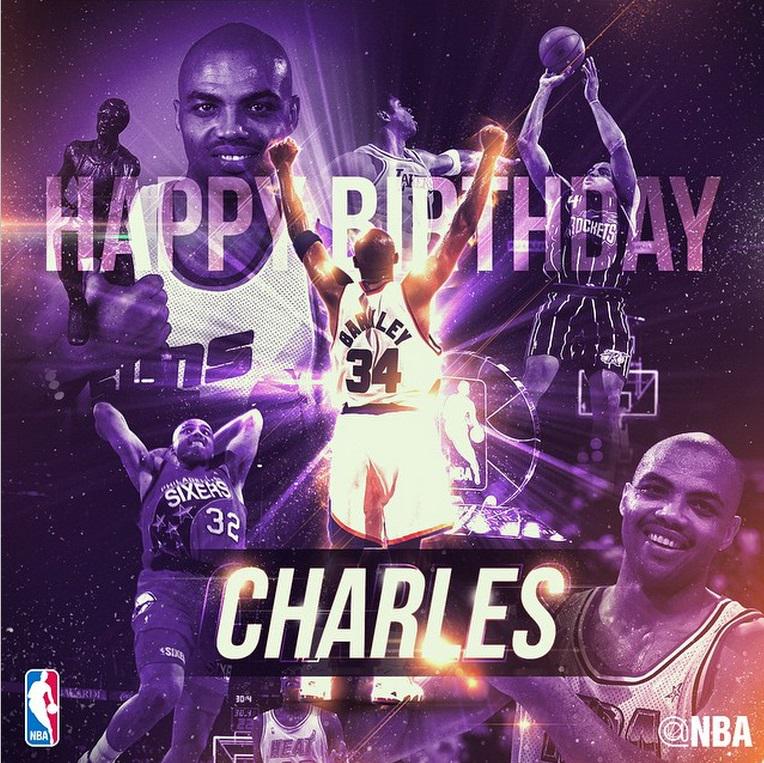 52 years old Legend! Happy Birthday Charles Barkley!  