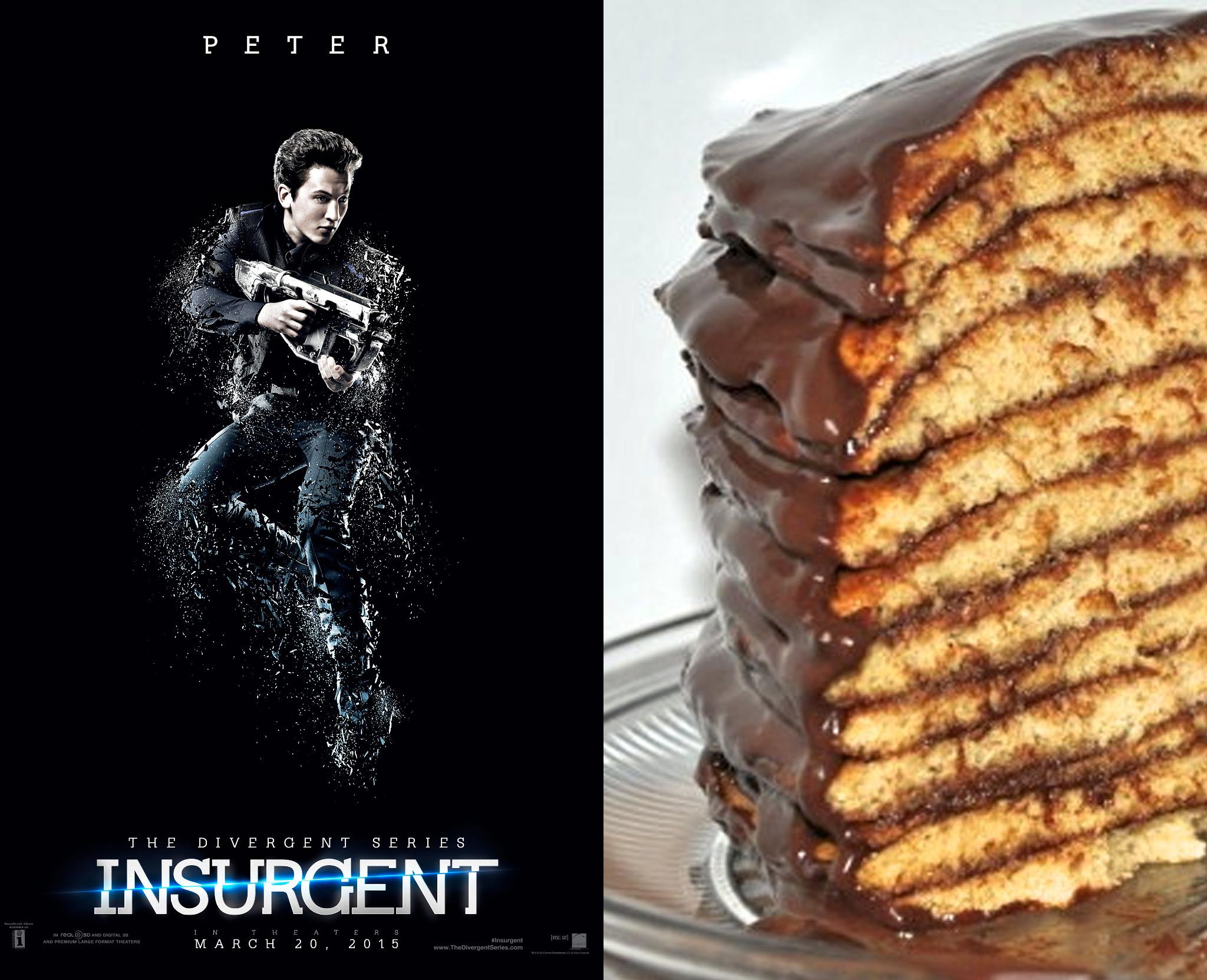 Dear (aka \"Peter\")- Your character is complex, & many-layered. Just like this cake. So, Happy Birthday: 