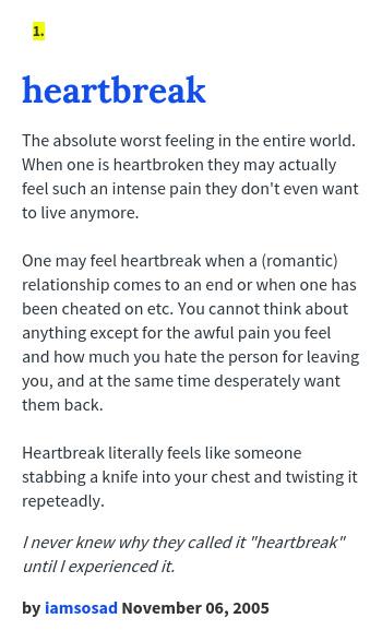 <a href="/ohlcve/">ash..</a> heartbreak: The absolute worst feeling in the entire world. When o... heartbreak.urbanup.com/1507722