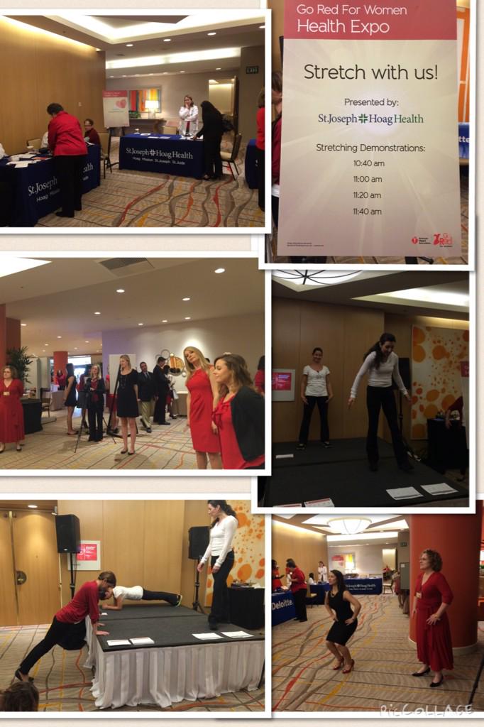 dawn_hoem's tweet photo. @hoaghealth thanks for reminding us to stretch during the day! #OCGoRed #WeAreHeart http://t.co/TDRIbrBSj9