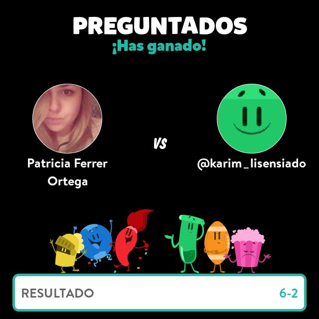PatriFerrer94's tweet photo. ¡Gané una partida contra @karim_lisensiado en Preguntados! - http://t.co/S1reTN1ClT @karimborja19. Paquete jajajaja http://t.co/xT2YCtT4yr