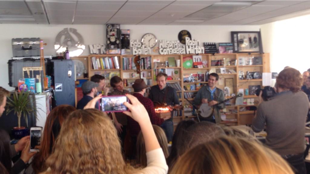 Today I saw my first tiny desk concert and sang Happy Birthday to Chris Thile, so 