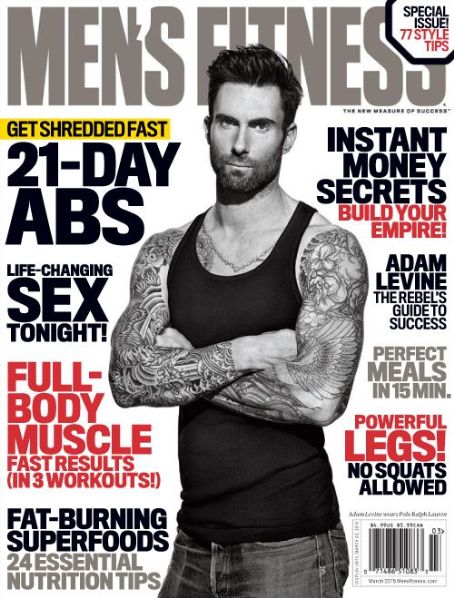 maroon5's tweet image. Adam is on the cover of the new edition of @MensFitness