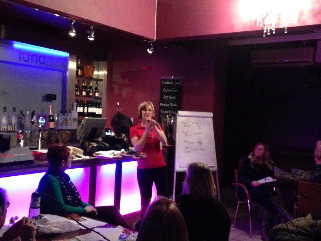 had a great eve doing the ladies only electrical skills session. Here's kate (senior electrician) giving her talk.