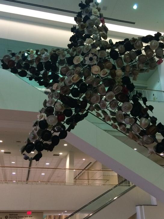 Only in Texas can you find a giant star made of cowboy hats!  #yeehaa!