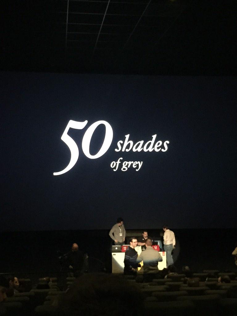 Vicctor_Martin's tweet photo. 50 sombras de grey en adobe creative day!!! O sera una impresión 3D? 😕#acdg2015 @AdobeES @aug_granada http://t.co/33y5iaVGbv