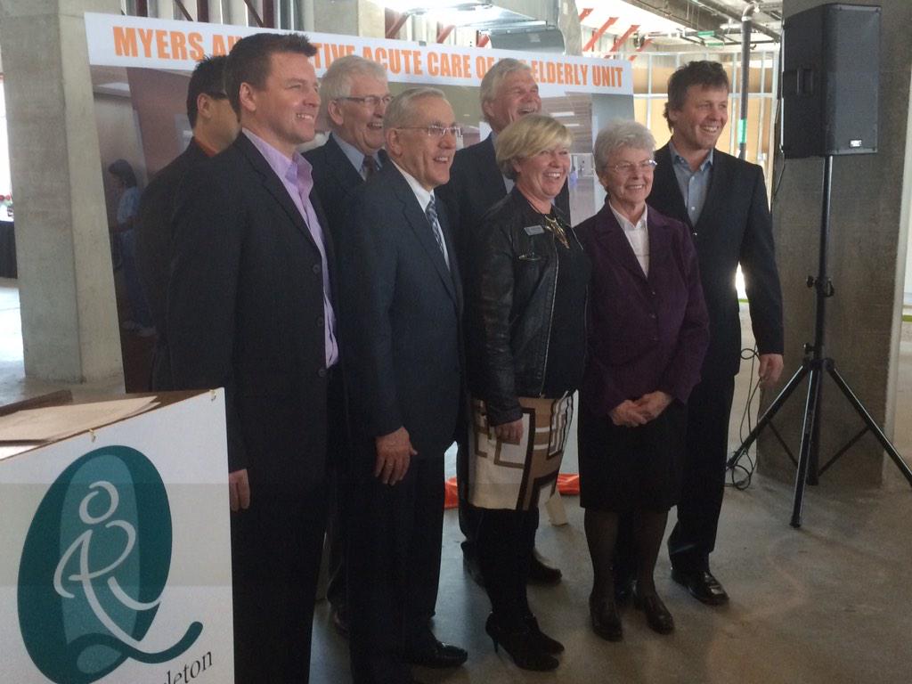 <a href="/MyersAuto/">Frank Myers Auto</a> 1million dollar donation to <a href="/QCHFoundation/">QCH Foundation</a> for ACE unit #philanthropie #Ottawa #community #elderlycare