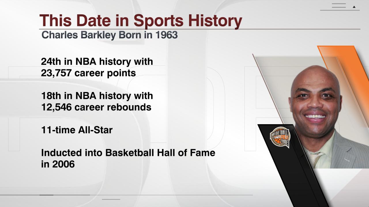 Happy 52nd Birthday to Hall-of-Famer Charles Barkley 