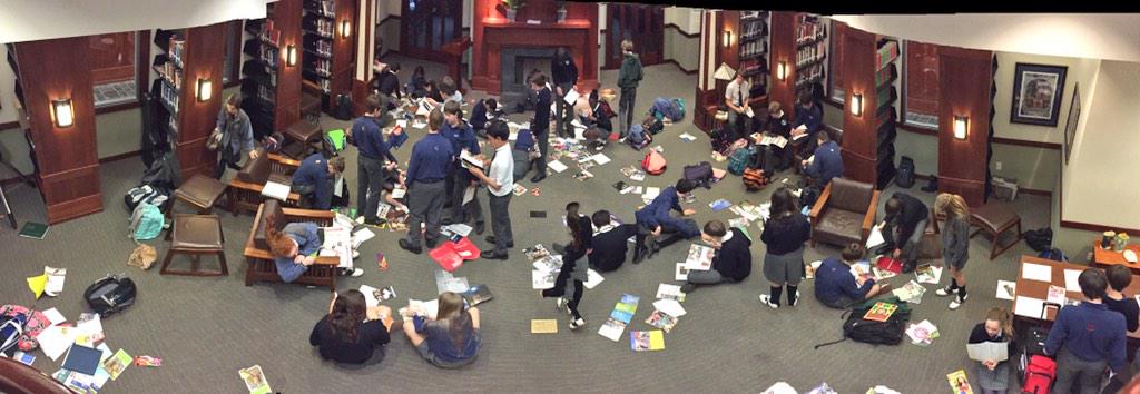 TheCollegeDean's tweet image. The Law of Attraction in Action! With @HolySpiritPrep 8th graders! #VisualizeYourFuture