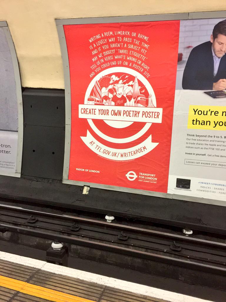DT_StAnnes's tweet photo. Create your own #Poetry #Poster competition @TfL @StAnnes_Eng  http://t.co/o8KHazQHbH http://t.co/YMhUYND5o4