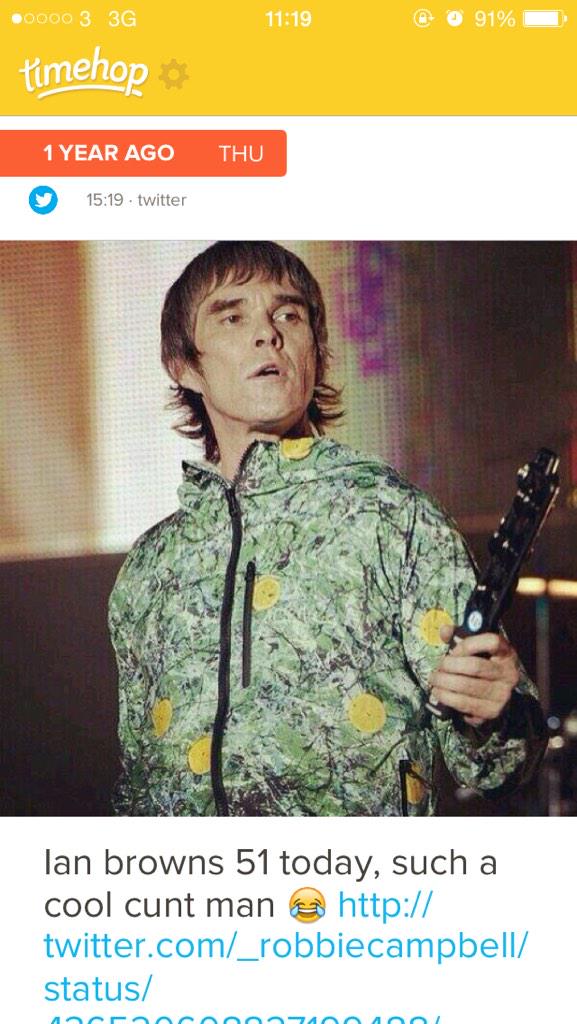 Happy birthday ian brown 