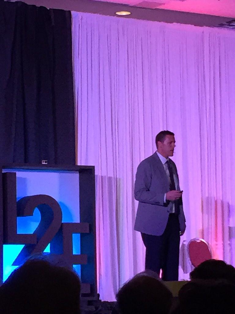 curtislbean's tweet photo. The man, the myth, the legend @SpencerTaggart If he weren't MCing he'd be speaking! #L2E2015 http://t.co/o27Y8CksDk