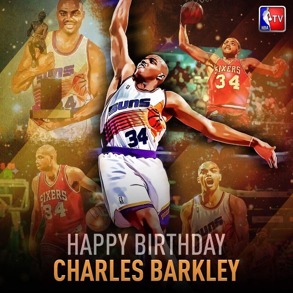 Happy Birthday To Sir Charles Barkley 
Member of the Original Dream team
 
One of the greatest player to ever play.. 