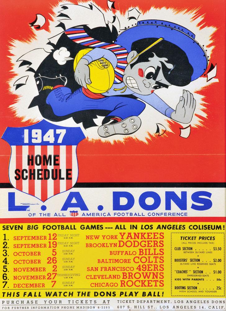 Defunct AAFC Teams: Los Angeles Dons 
