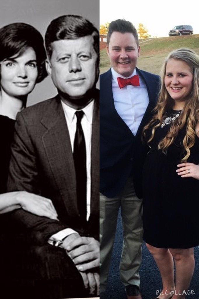 ReeceMcConnell's tweet photo. Do yall see the resemblance? Cause I sure do. #TheKennedys #PresidentandFirstLady http://t.co/5L6Kln8d0Z