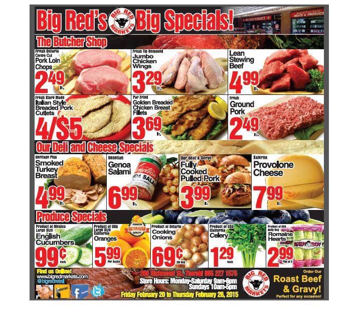 bigredretail's tweet photo. The #specials February 20th - 26th. #Thorold http://t.co/Id81o6WPRW