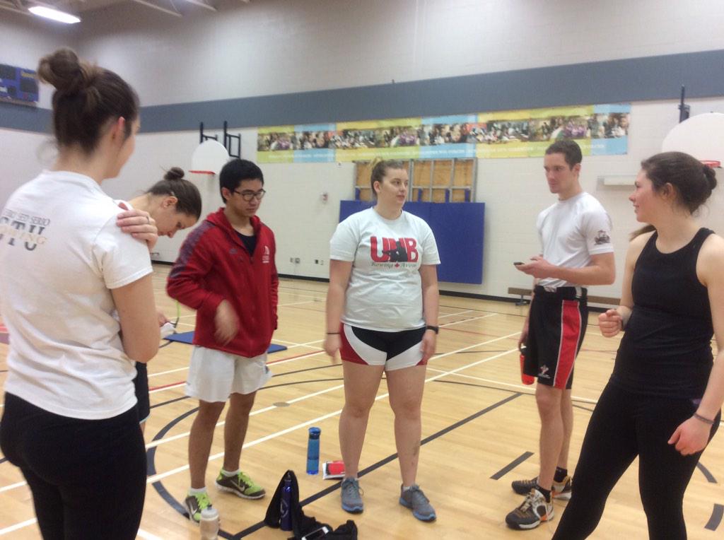 UNBSTURowing's tweet image. Rowers hard at work for the winter training season! @FrederictonYMCA