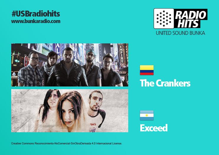 BunkaRadio's tweet photo. Presentamos las siguientes bandas oficiales para #USBradiohits @The_Crankers @exceedband ¡Espéralo! 22.02.2015 http://t.co/uEjC7WNJPo