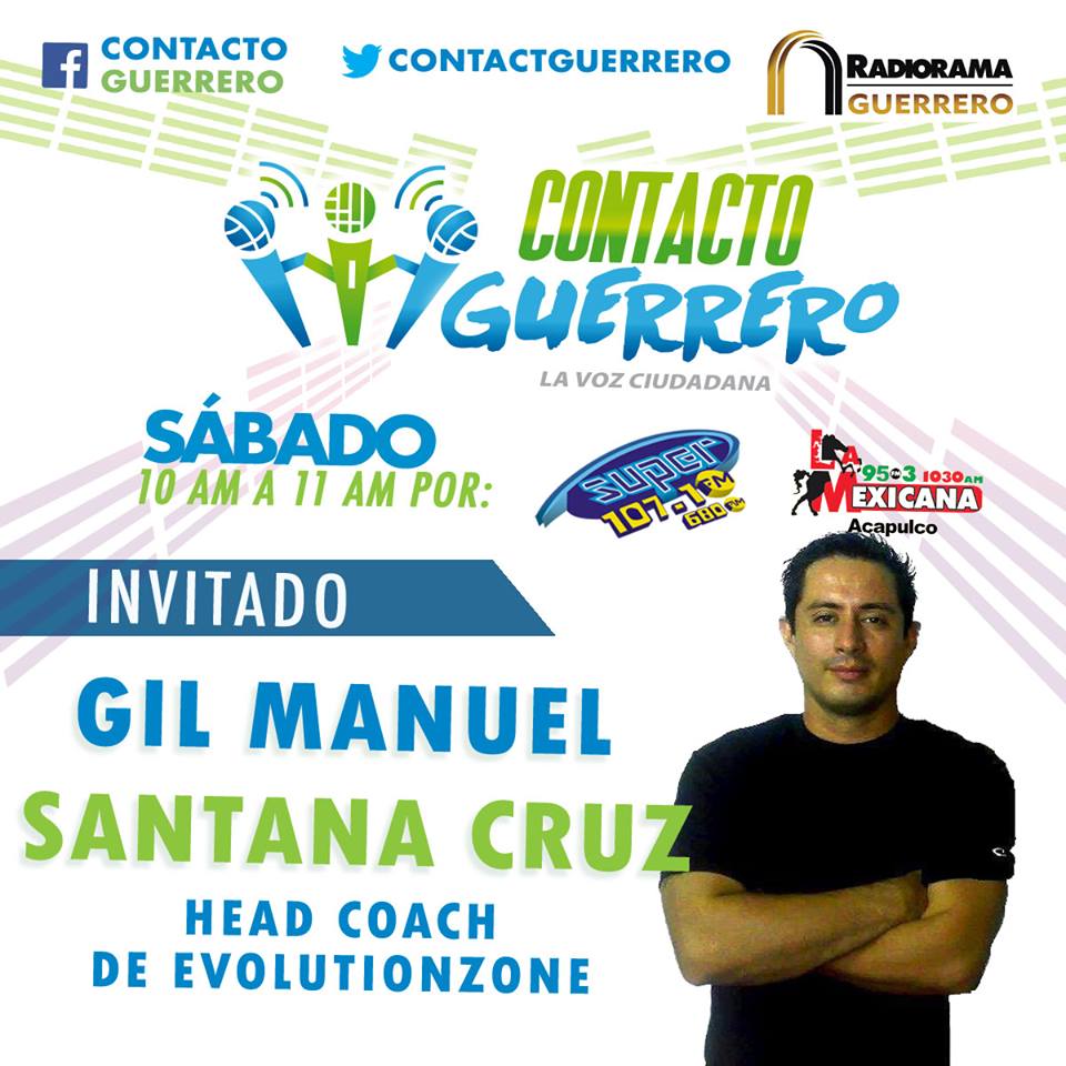 ContactGuerrero's tweet photo. Nuestro invitados de mañana es el coach de @EVOLUTIONZONE1 escúchanos por @LaMexicanaAca @EverardoRGM #Acapulco http://t.co/PqrSNVSWav