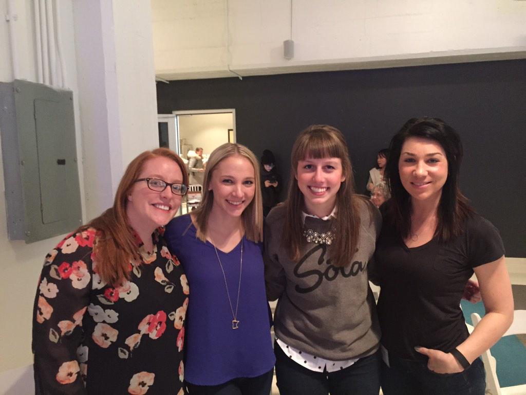 lisaannekunkel's tweet photo. These fab ladies tho. Great to see you this morning @BitzOfFitz @alisonbeattie and @effjayyy :) #smbmsp75 http://t.co/PVMQqLhjfV