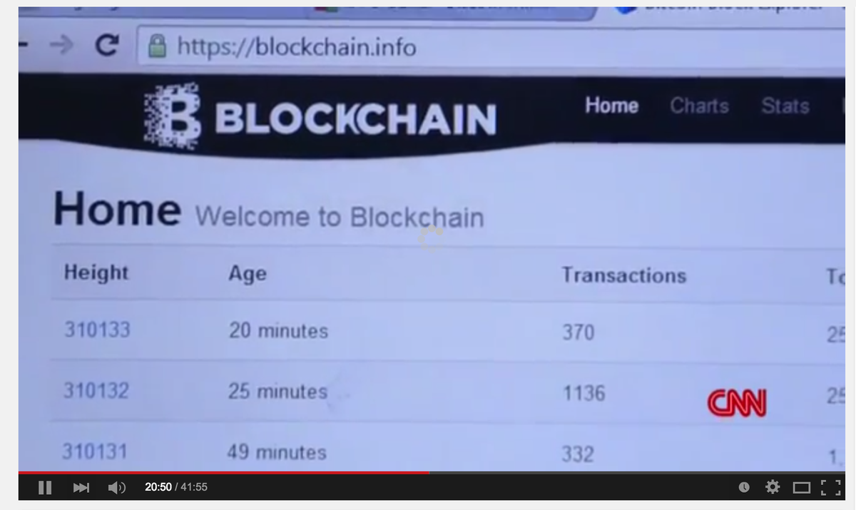 niccary's tweet photo. Awesome to see @cnn reporting on #Bitcoin @blockchain featured several times! @MorganSpurlock http://t.co/x1tGVLmKrL