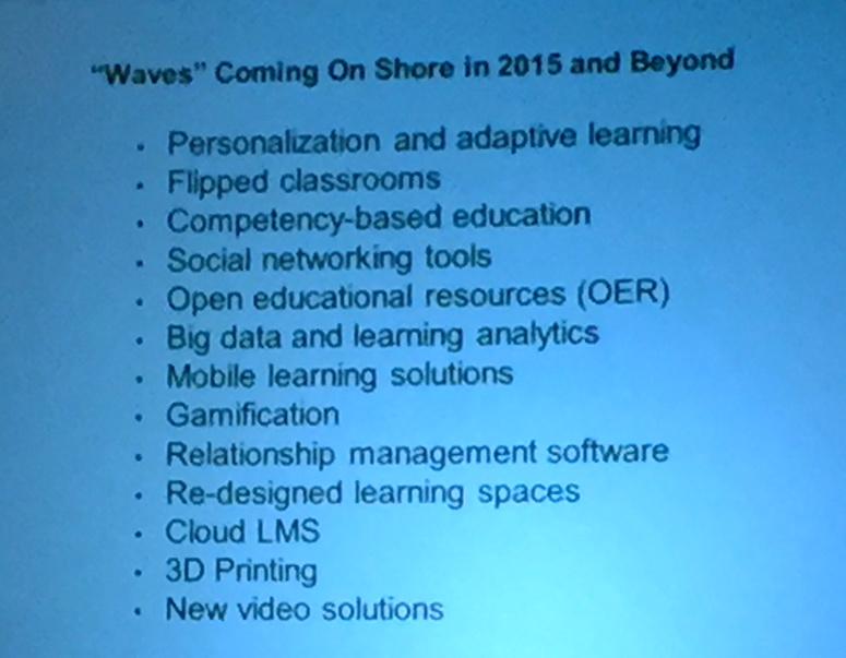 ekunnen's tweet image. #eLearning2015 waves of the future tech coming in 2015 and beyond via @redwards7