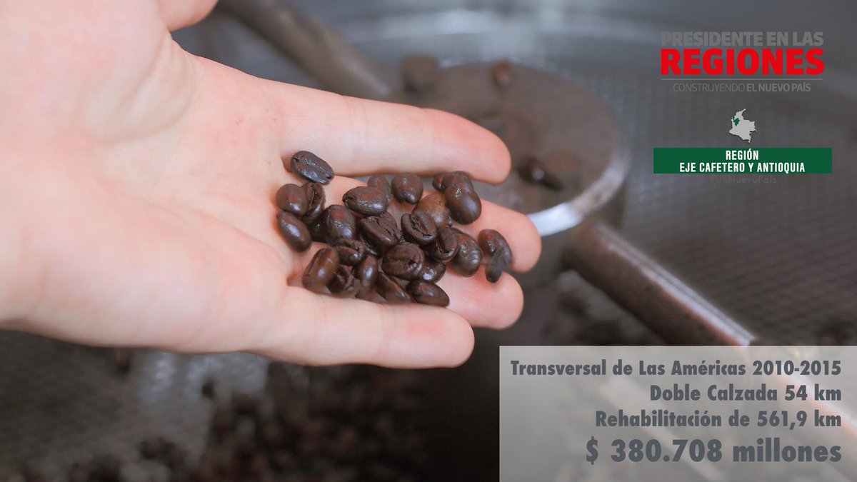 ANI_Colombia's tweet photo. Inversión para La Transversal de Las Américas en Gob @JuanManSantos $380.708 millones #UnNuevoPaís http://t.co/OPIzbX1nCr