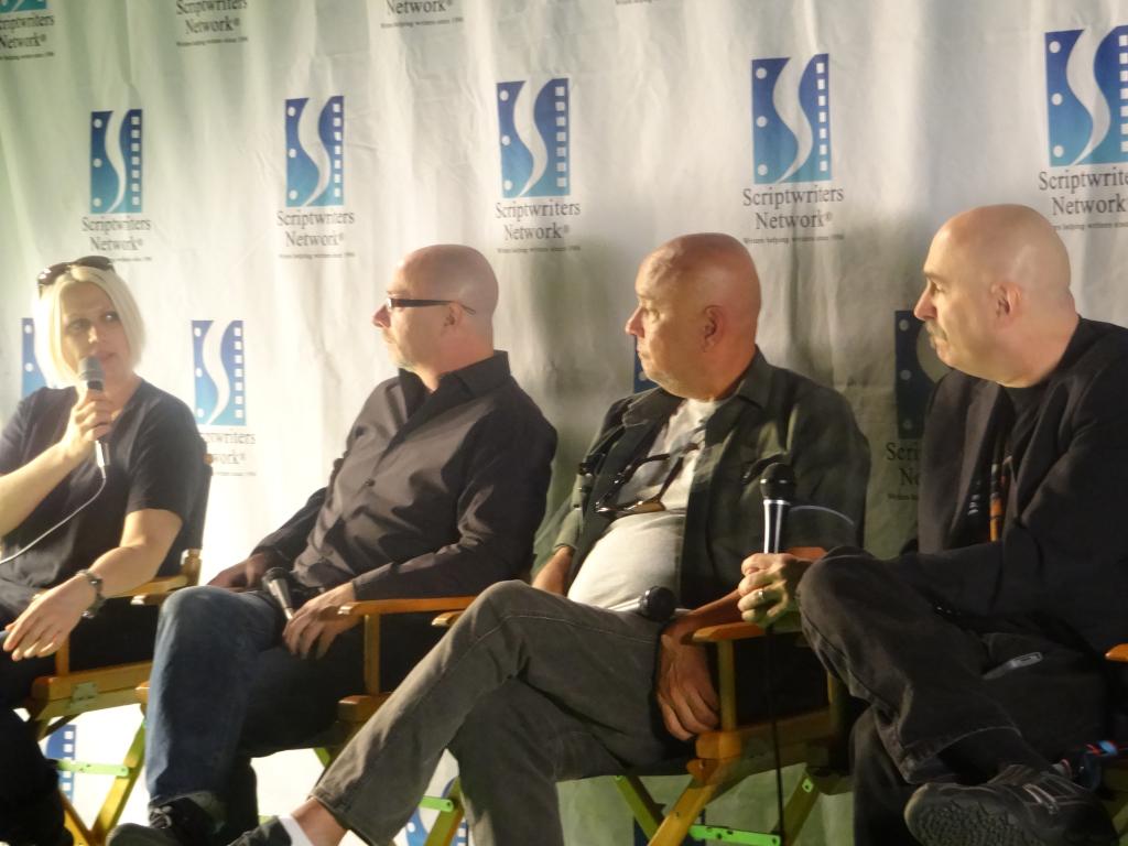 scriptwriters's tweet image. Editors Dave Edison, Ramon Alfonso, Aeolan Kelly &amp;amp; Emery Emery gave us A Look Inside the Editing Room on 2/14/2015.