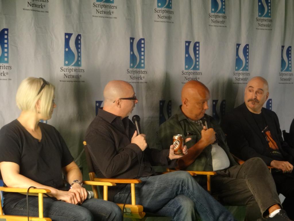 scriptwriters's tweet image. Editors Dave Edison, Ramon Alfonso, Aeolan Kelly &amp;amp; Emery Emery gave us A Look Inside the Editing Room on 2/14/2015.