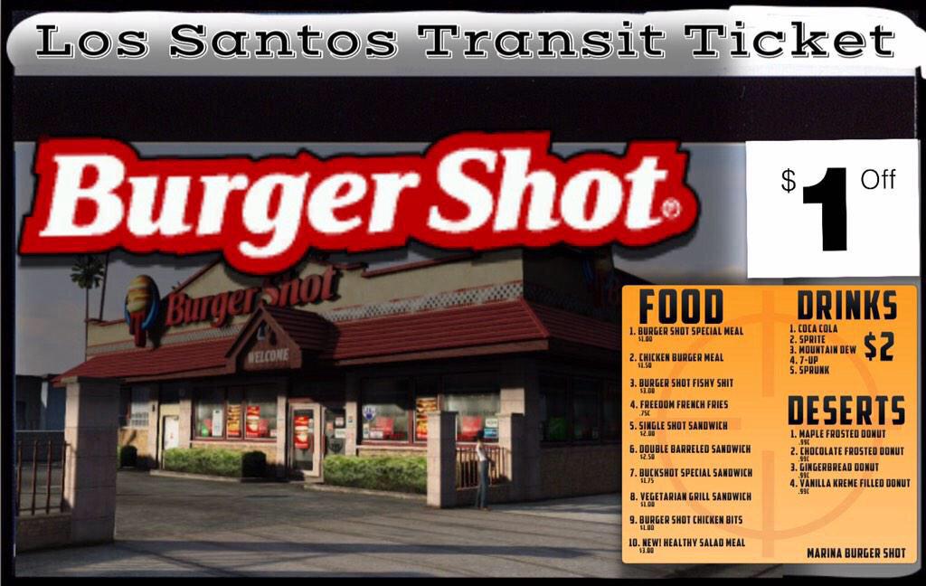 BurgerShot_Ls's tweet image. Discount with LST bus ticket.