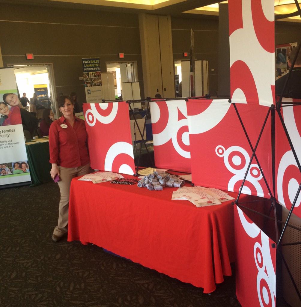 cyozzie's tweet photo. Come see @TargetCareers today! Looking for great @gocreighton students. @CUCareerCenter #R100recruits @emilyperr http://t.co/o1ySluc7bj