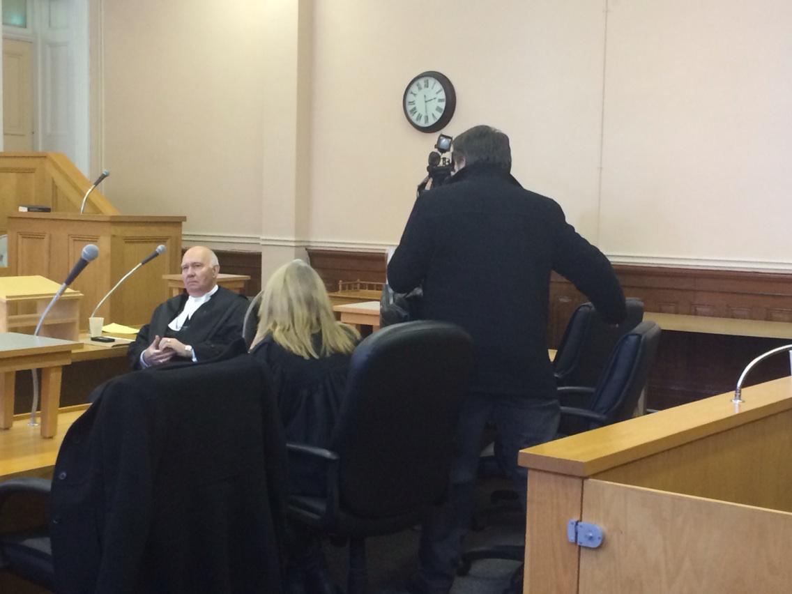 arianakelland's tweet image. Mark Gruchy and Kellie Cullihall, #Pynn lawyers, are here.
