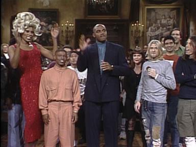 Annual \"Happy Birthday Kurt Cobain and Charles Barkley, here\s a pic of them w/Muggsy Bogues and RuPaul\" message 
