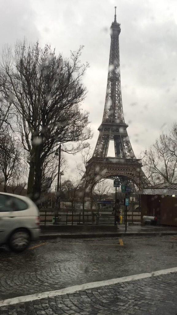 Today in Paris I saw the Eiffel Tower Going to get the Metro now back to hotel Hopefully am allowed on