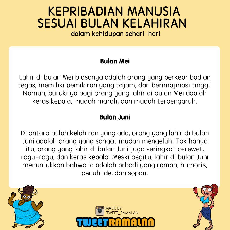 ramalan no 1 di indonesia on twitter kepribadian manusia sesuai lihat