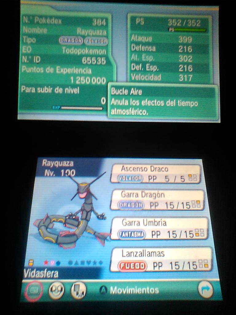 _TodoPokemon's tweet image. ¡Sorteo especial 200 seguidores! RT y Follow para ganar este Rayquaza shiny Jolly 6ivs