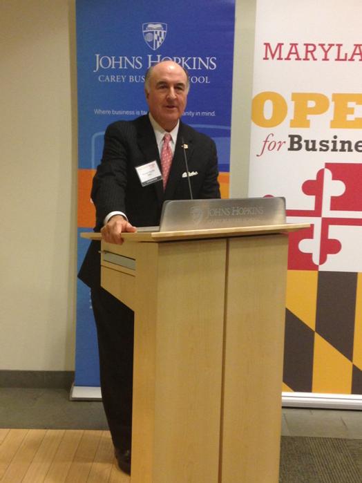 _mdjack's tweet photo. @MDBiz DBED's new Secretary Mike Gill inspires top #innovators, #entrepreneurs @jhucarey #investmd http://t.co/TphSWFs4mH