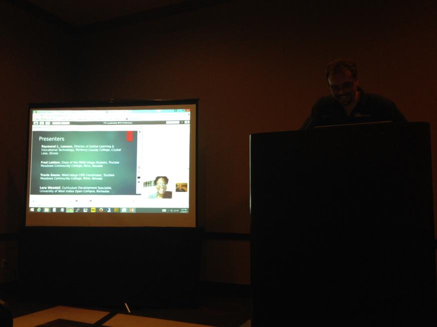 ffdixon's tweet image. Bigbluebutton in use for live session at #elearning2015.  Come to data-driven decision making session in melrose 4.