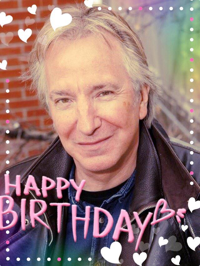 Happy birthday Alan Rickman( ´ ` ) 