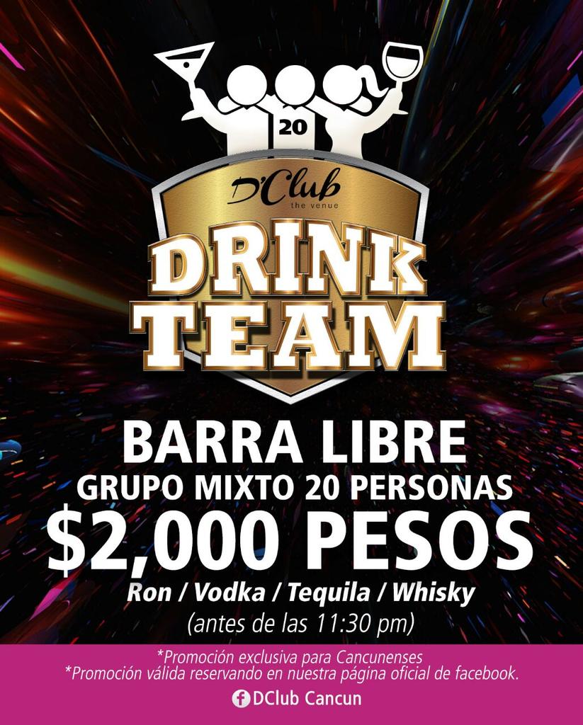 MEGA PROMOCION 
JUNTA TU COMBO DE 20 PERSONAS ANTES DE LAS 11:30 PM 
Y PAGA SOLO $2000 pesitos