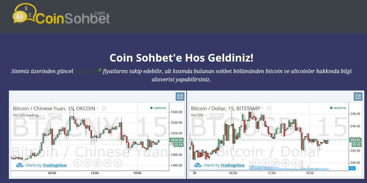 BitcoinHaber's tweet photo. http://t.co/QVVim1TxmI açıldı.. Hem bitcoin fiyatlarını izle hem sohbet et. Bit @AlppIsik projesi. http://t.co/nexQo6MII8