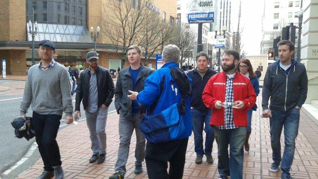 kayveepdx's tweet image. Look out for these clowns on @PortlandWalks #staffingrobot