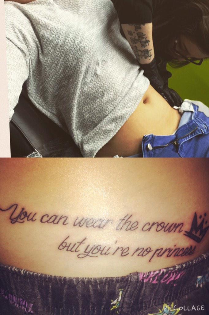AmyPaterson3's tweet photo. First tattoo #FallOutBoy #saverockandroll #boys #love #facealbum #princess  @falloutboy http://t.co/dbIspd4A7r
