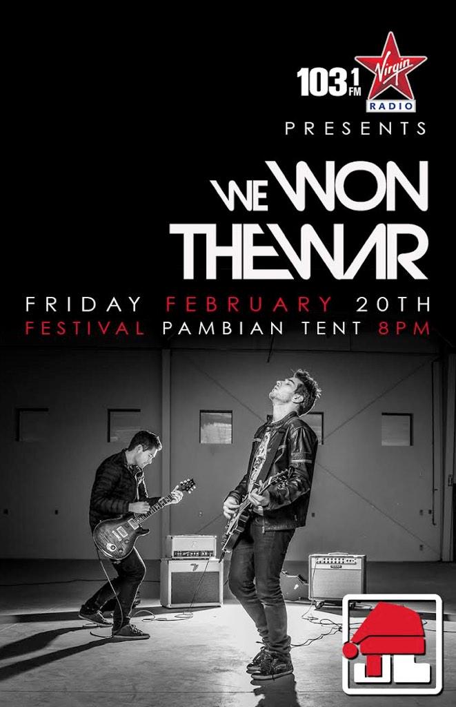 ChrisDca's tweet photo. Looking forward to @we1thewar tonight @FDVoyageur. Went to school with these guys! @TylerDelPino @ryanjmcheung #heho http://t.co/McUdMx6pJO