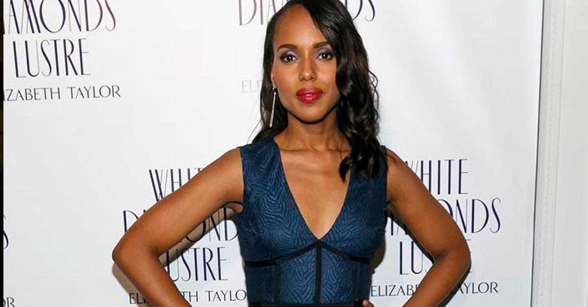 How gorgeous is @kerrywashington in this <a href="/SophiaKah/">Sophia Kah</a> dress? We love it! bit.ly/1vma1u0
