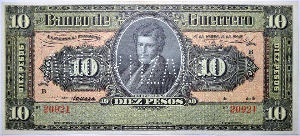 numisbaja's tweet photo. Billete 10 Pesos, El Banco de Guerrero, BK-GUE-7 Sin Firmas: Amortizado UNC

Precio: $450 mas gastos de envío. http://t.co/zABwNEomcd