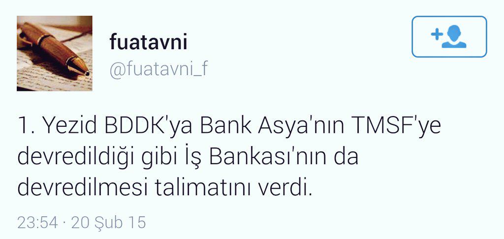 MaleMonkey's tweet photo. En değerli ilk 100 banka arasında olan, rating notu Türkiye'den yüksek T.İş Bankası'nın siz ancak KAFASINI alırsınız! http://t.co/fVbapBiXXf