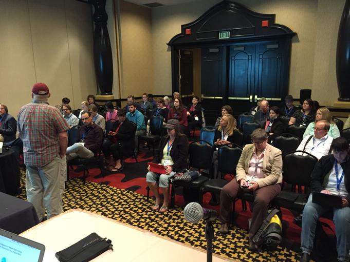 kfrisch's tweet image. #elearning2015 what happens online stays online presentation starting now!