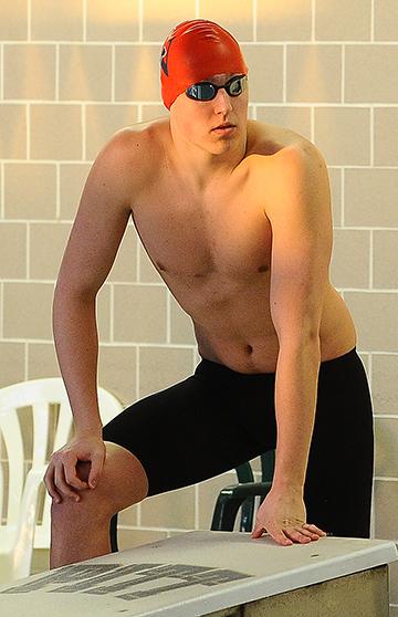 Drew Damich 4th in 200 free. #ChartiersValley senior goes 1:40.33