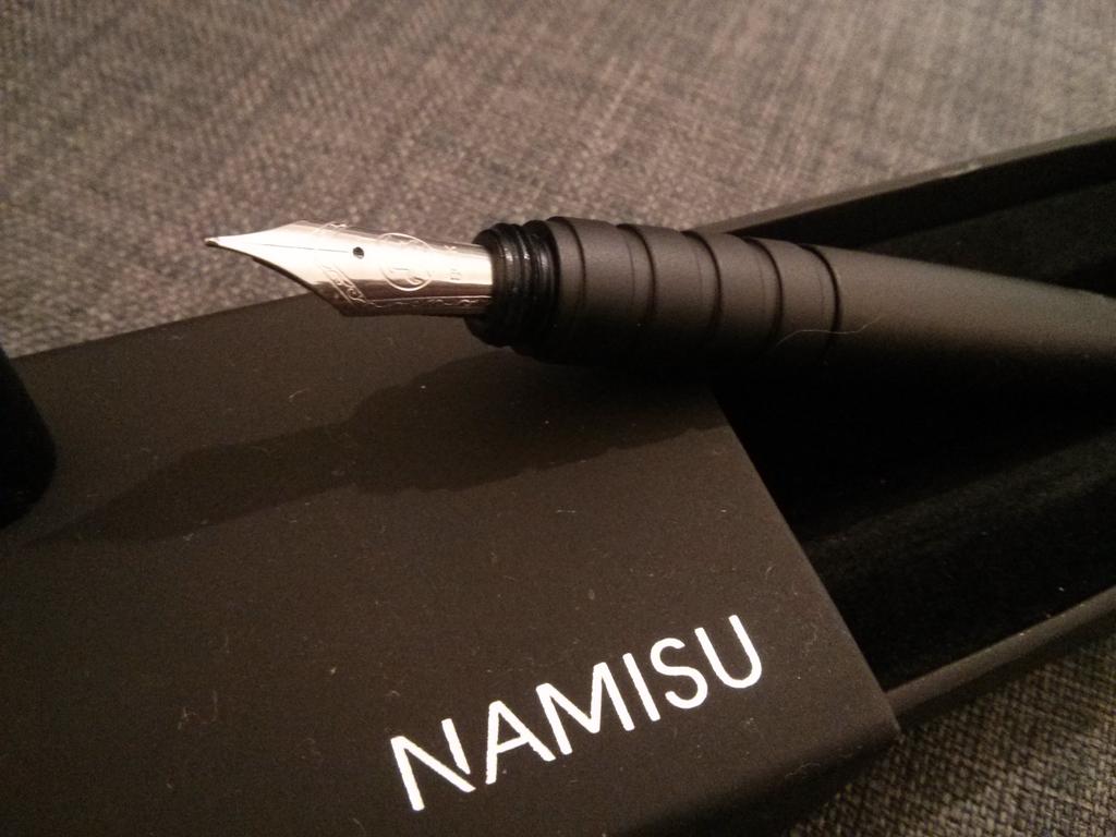 igama's tweet photo. @namisu_studio thank you, just got fountain pen, looks and feels great! http://t.co/sMDCzIDstn